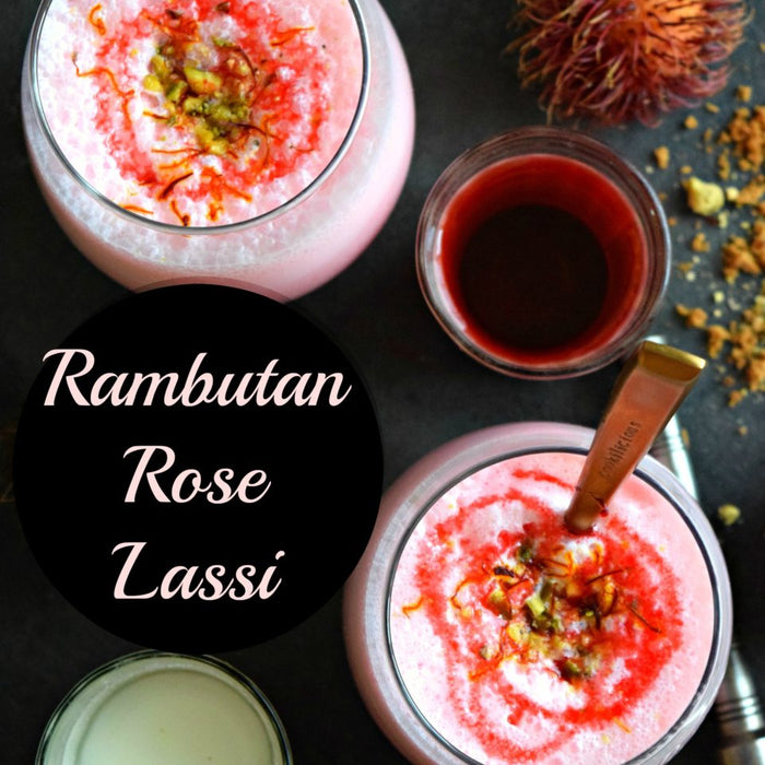 Rambutan Rose Lassi