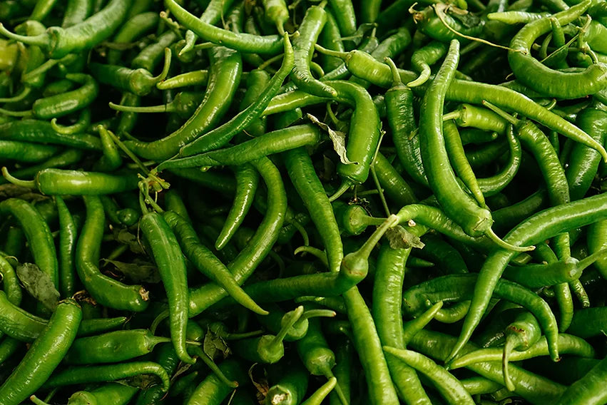 Gochu Doenjang Muchim - (Green Korean Peppers Seasoned with Doenjang)