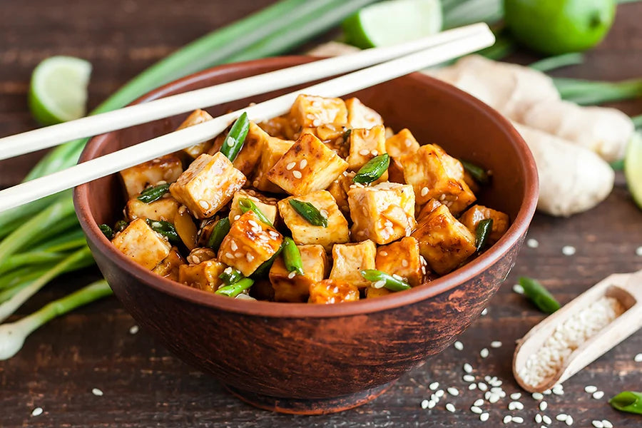 Ginger and Tofu Veggie Stir Fry