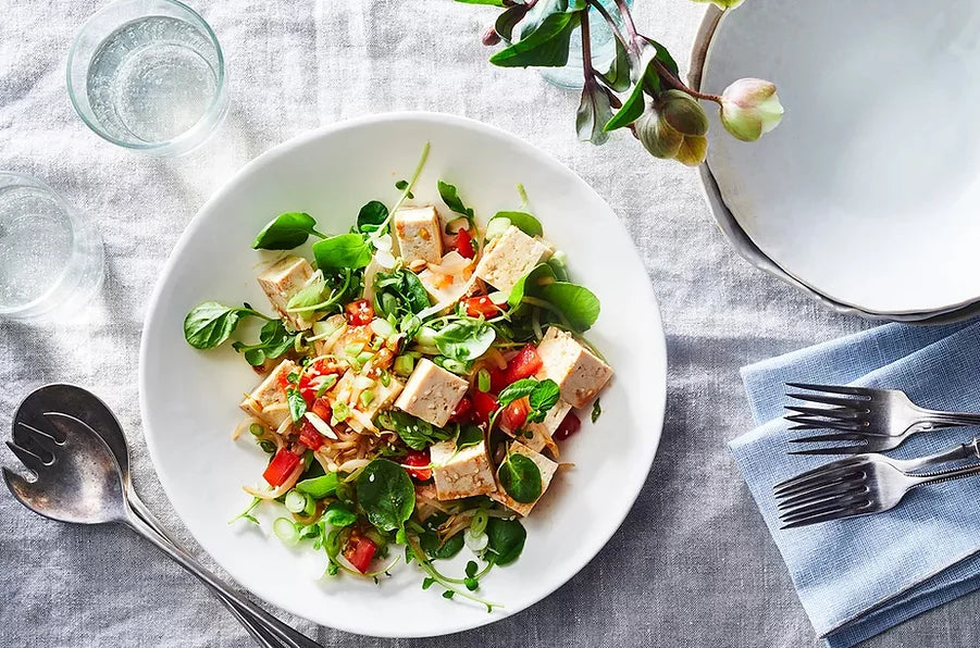 Hawaiian Tofu and Watercress Salad